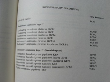 Каталог КОНДЕНСАТОРОВ UNITRA 1972 г.