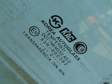 HYUNDAI SANTA FE I 02R SKLO (OKNO) DVEŘE PŘEDNÍ LEVÝ