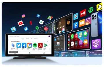 ЭКРАН РАДИО APPLE CARPLAY ANDROID АВТОНАВИГАЦИЯ ANDROID 13