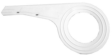BIAŁA OSŁONA ŁAŃCUCHA 46 zębów 22/52cm osłona turing do roweru klasycznego