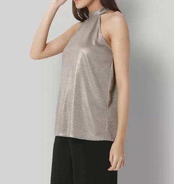 Vero Moda metaliczna elegancka bluzka top L