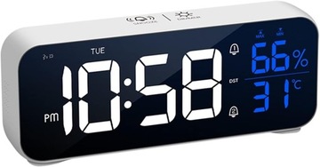 CYFROWY ZEGAR BUDZIK ROBOCZY CODZIENNY ALARM 1200 mAh