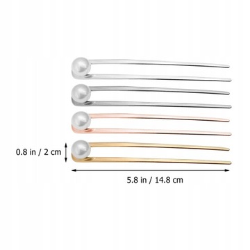 Updo Spinka do Włosów Muffin Perła 8 Szt