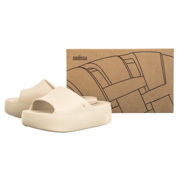 Buty Klapki Damskie Melissa Free Platform Slide AD 35859 Beige Beżowe