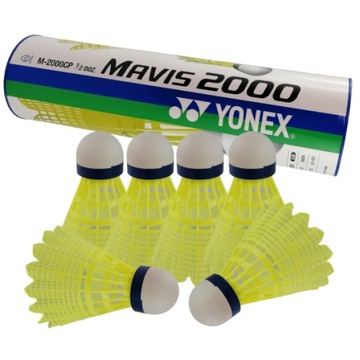 Lotki do badmintona 6szt YONEX MAVIS 2000 średnie