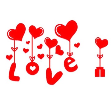Love Heart Home 3D naklejka ścienna Decor DIY