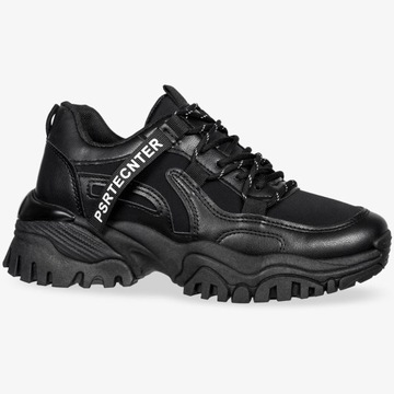 Sneakersy na koturnie BAINS BLACK 39