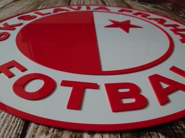 Slavia Praga logo Herb na ścianę 3D dekoracja prezent dla męża chłopaka