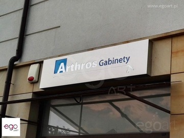 Световой короб Dibond LED 130х55см MATT BLACK SIGN