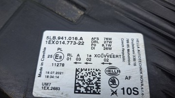 SKODA ENYAQ 5LB FULL LED SVĚTLO PŘEDNÍ