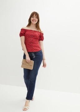 БЛУЗКА BONPRIX В НАРОДНОМ СТИЛЕ С КАРМЕН-ШЕИ __44