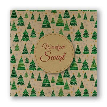 EKO KARTKI ŚWIĄTECZNE FIRMOWE, DLA URZĘDÓW ekologiczne 10 sztuk