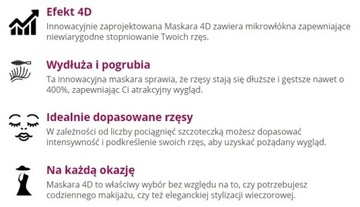 4D MASCARA Удлиняющая шелковая тушь MASCARA
