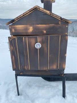 Деревянная коптильня InMyGarden