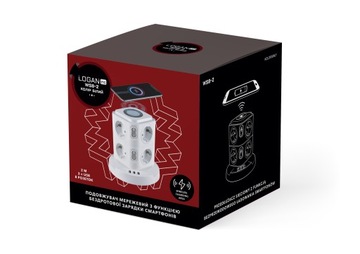 Индуктивное зарядное устройство 2в1 удлинитель Logan WSB6-2