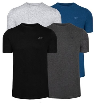 4F ZESTAW KOSZULKA MĘSKA T-SHIRT 4 sztuki TSM352