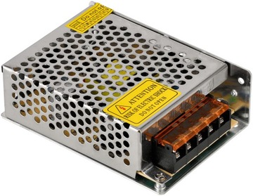 БЛОК ПИТАНИЯ СВЕТОДИОДОВ 12В 60ВТ 5А Модульный IP20 ДЛЯ СВЕТОДИОДНЫХ ПОЛОС охранного видеонаблюдения IP20