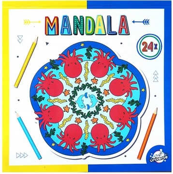 MALOWANKA KOLOROWANKA MANDALA ANTYSTRESOWA DZIECI
