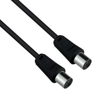 Przewód TV-VIDEO, 10 m, czarny