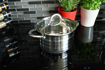 Набор из 4 стальных кастрюль Zilner, кастрюля, сковорода с крышками, 12 предметов, индукция