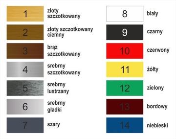 tablica informacyjna z logo 35x20cm laminat drukUV