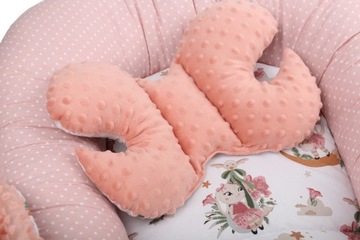 НАБОР ДЕТСКОГО КОКОНА NEST MINKY PIECE XXL BABYMAM, 7 ЭЛЕМЕНТОВ.