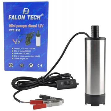 POMPKA DO PALIWA DIESEL OLEJU ROPY POMPKA SSĄCA PALIWA ON CPN 12V 38MM