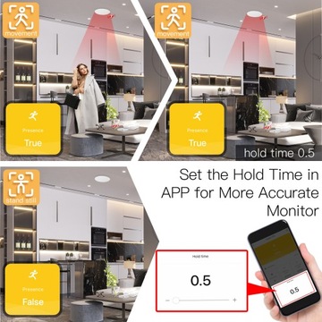 Датчик присутствия человека Tuya ZigBee PIR MOES