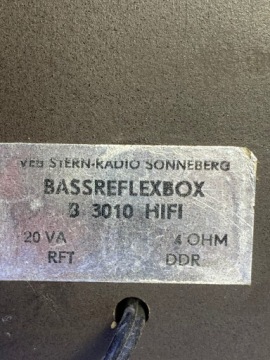 HiFi-динамики RFT BASSREFLEXBOX B 3010