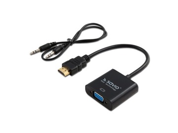 Adapter HDMI - VGA SAVIO