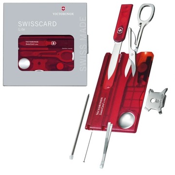 VICTORINOX KARTA 0.7300.T SWISS CARD LITE 13 funkcji MULTITOOL 82x55x4,5 mm
