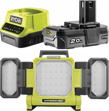 Галоген -светодиодная лампа Гибрид Ryobi RLPH18 3000L 2AH
