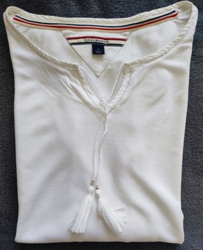 Tommy Hilfiger biała letnia bluzeczka boho