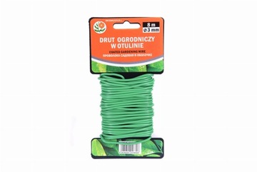 DRUT OGRODNICZY POWLEKANY PCV 3 mm x 8m GRUBY