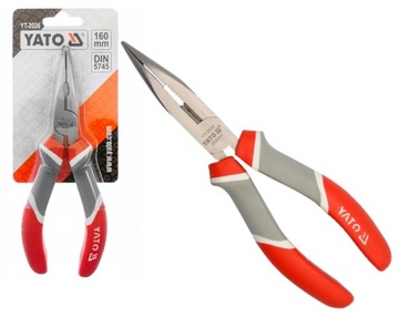 SZCZYPCE WYDŁUŻONE WYGIĘTE 160mm YATO YT-2026