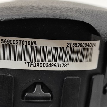 KIA OPTIMA 2012 ULOŽENÍ VZDUCHOVÁ AIRBAG ŘÍDÍCÍ