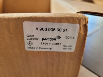 MERCEDES SPRINTER W906 МОНИТОР КАМЕРЫ ЗАДНЕГО ЗАДНЯЯ НОВАЯ A9069060061