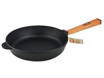 Patelnia żeliwna z uchwytem do indukcji i gazu OPTIMA 240 x 60 mm - Brizoll