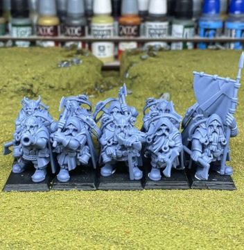 Dwarf Rangers - Highlands Miniatures Oldhammer Unit CMD (3 модели)
