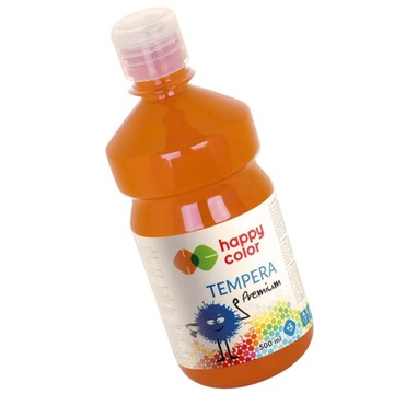 HAPPY COLOR FARBA TEMPERA PREMIUM POMARAŃCZOWA CIEMNA 500ml