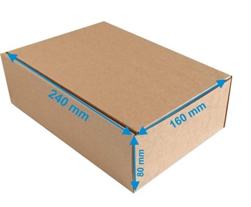 Коробка фасонная картонная 240х160х80 BOX fefco А5 Почтомат курьерский Inpost 30 шт.