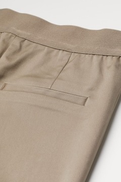 H&M Beżowe spodnie eleganckie cygaretki EU44 44