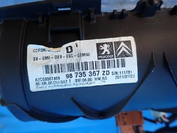 DISPLEJ NAVIGACE PEUGEOT 3008 I 96735367ZD