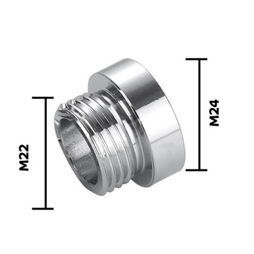 ПЕРЕХОДНИК ДЛЯ КУХОННОЙ МОЙКИ ЛЕНТА АЭРАЦИЯ, НА ВИНТАХ M22 M24