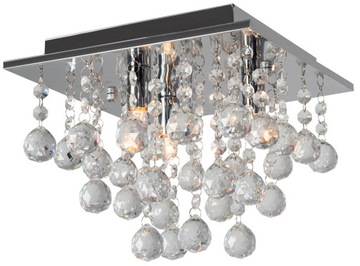 LAMPA SUFITOWA KRYSZTAŁOWA PLAFON ŻYRANDOL GLAMOUR