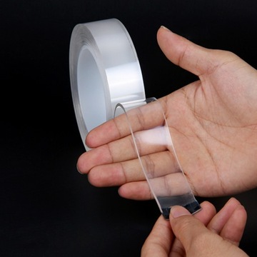 НАНОЛЕНТА ДВУХСТОРОННЯЯ 5М 3СМ МНОГОРАЗОВАЯ ВОДОНЕПРОНИЦАЕМАЯ САМОКЛЕЯЩАЯСЯ