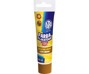 Farba plakatowa tuba Astra 30 ML Brązowa Jasna