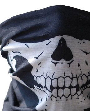 БАЛАКЛАВА БАНДАНА ШАРФ-БАНДАНА Многофункциональная маска Череп Теплый 45х25см