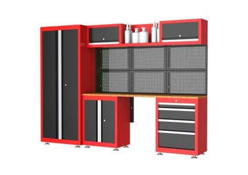 МЕБЕЛЬ ДЛЯ МАСТЕРСКОЙ КОМПЛЕКТ МЕБЕЛИ ИЗ 13 ПРЕДМЕТОВ ШКАФ-ПОЛКА