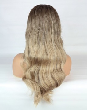 ЖЕНСКИЙ ПАРИК БЛОНДИН длинные женские парики ВОЛОСЫ коричневые OMBRE волны 60 см